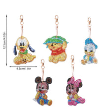 Load image into Gallery viewer, 5pcs Double Side Diamond Art Keychain 5D Special-shaped Drill Gifts (B12)
