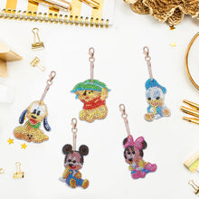 Load image into Gallery viewer, 5pcs Double Side Diamond Art Keychain 5D Special-shaped Drill Gifts (B12)
