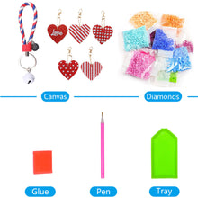 Load image into Gallery viewer, 5pcs Double Side Diamond Art Keychain 5D Special-shaped Drill Gifts (B13)
