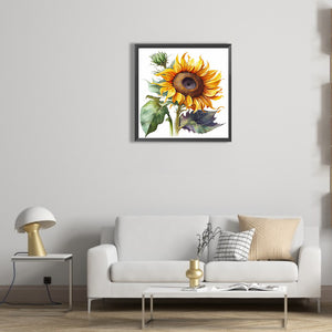 Sunflower 30*30CM(Canvas) Full Round Drill Diamond Painting