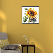 Load image into Gallery viewer, Sunflower 30*30CM(Canvas) Full Round Drill Diamond Painting
