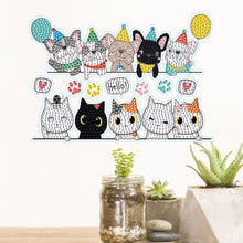 Load image into Gallery viewer, Cat Dog Diamond Mosaic Sticker Art Crafts DIY Cartoon Stickers for Kids Beginner
