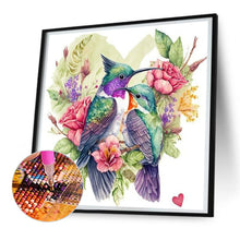 Load image into Gallery viewer, Love Wreath Bird 30*30CM(Canvas) Full Round Drill Diamond Painting
