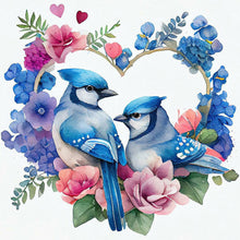 Load image into Gallery viewer, Love Wreath Bird 30*30CM(Canvas) Full Round Drill Diamond Painting
