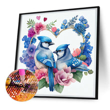 Load image into Gallery viewer, Love Wreath Bird 30*30CM(Canvas) Full Round Drill Diamond Painting
