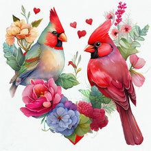 Load image into Gallery viewer, Love Wreath Bird 30*30CM(Canvas) Full Round Drill Diamond Painting
