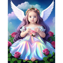 Load image into Gallery viewer, Angel Girl 30*40CM(Canvas) Full Round Drill Diamond Painting
