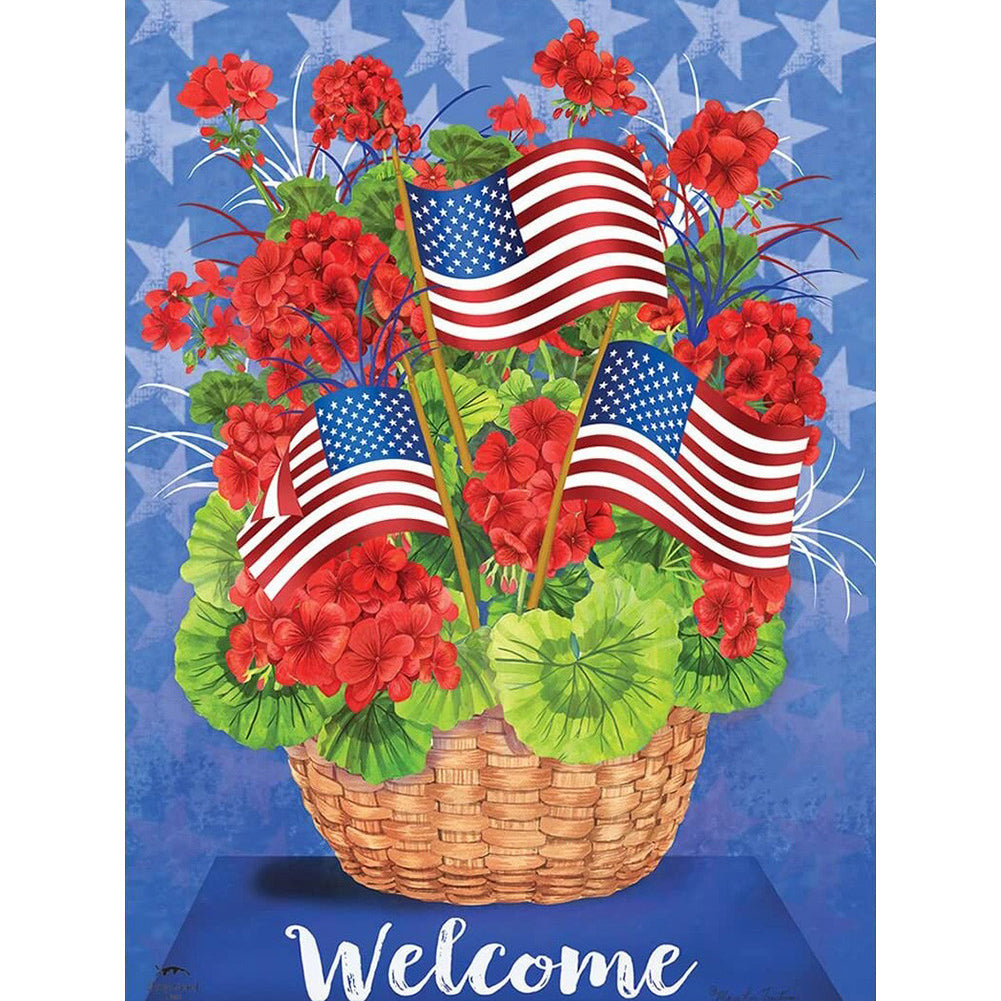 American Independence Day 30*40CM(Picture) Full Square Drill Diamond Painting