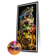 Load image into Gallery viewer, Four Frogs 40*80CM(Canvas) Full Round Drill Diamond Painting
