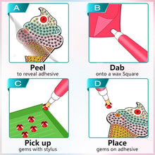 Load image into Gallery viewer, 4pcs Gem Sticker Diamond Art 5D Arts Crafts DIY for Kids Beginner (BT260)
