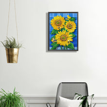 Load image into Gallery viewer, Butterfly Flower Sunflower 30*40CM(Canvas) Partial Special Shaped Drill Diamond Painting
