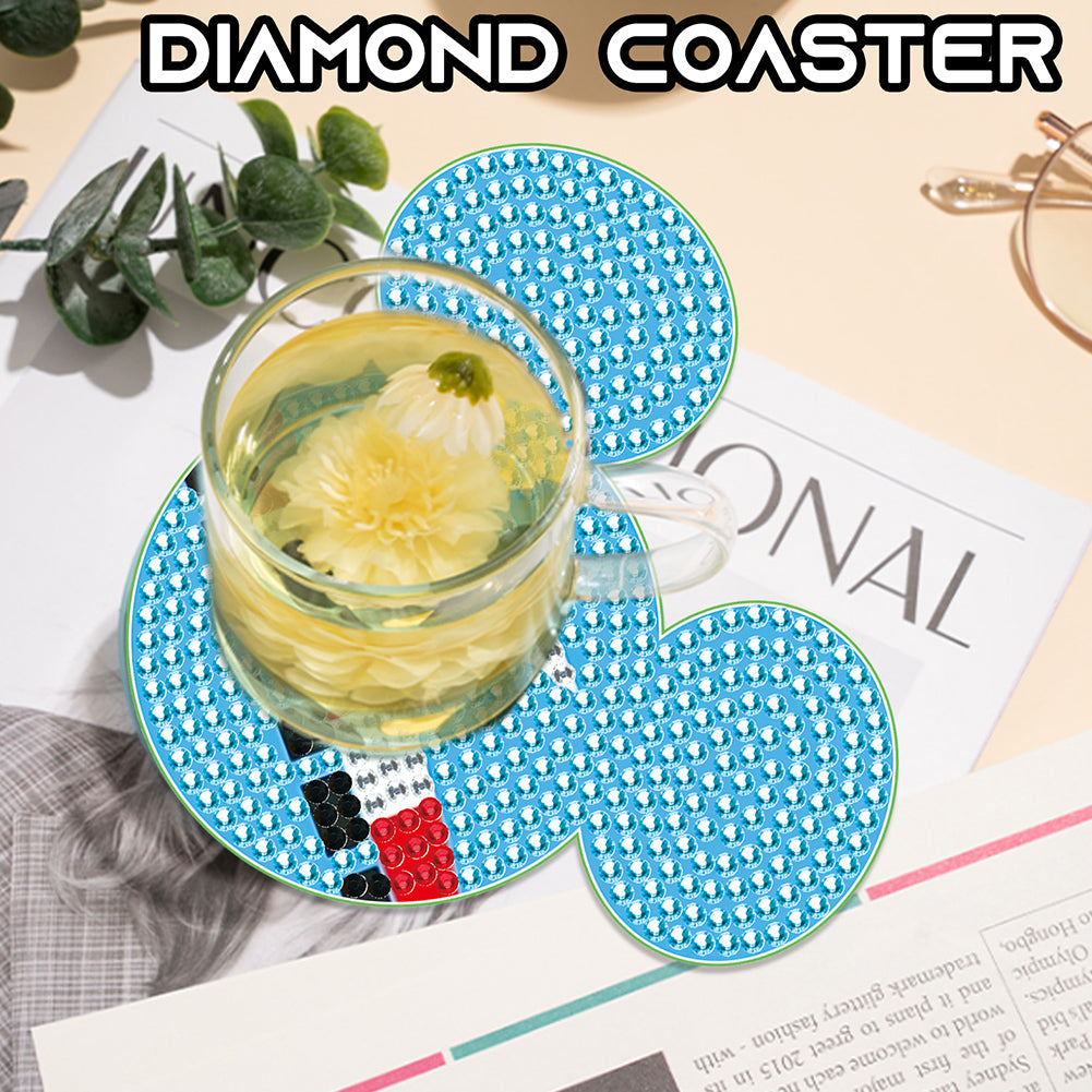 DIY Diamond Painting Coasters Kit Diamonds Cup Mat Cartoon Mickey (MZ030)