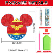 Load image into Gallery viewer, DIY Diamond Painting Coasters Kit Diamonds Cup Mat Cartoon Mickey (MZ015)

