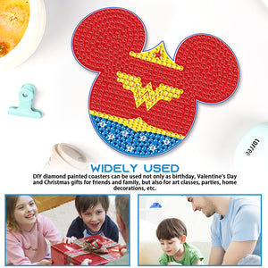 DIY Diamond Painting Coasters Kit Diamonds Cup Mat Cartoon Mickey (MZ015)