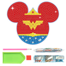 Load image into Gallery viewer, DIY Diamond Painting Coasters Kit Diamonds Cup Mat Cartoon Mickey (MZ015)
