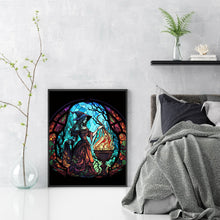 Load image into Gallery viewer, Stain Glass Witch (40*50CM) 14CT 2 Stamped Cross Stitch
