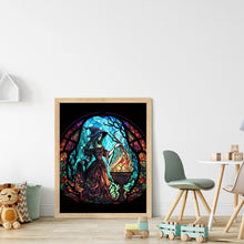 Load image into Gallery viewer, Stain Glass Witch (40*50CM) 14CT 2 Stamped Cross Stitch
