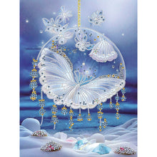 Load image into Gallery viewer, Blue Water Drop Pendant 30*40CM(Canvas) Partial Special Shaped Drill Diamond Painting
