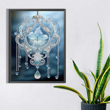 Load image into Gallery viewer, Blue Water Drop Pendant 30*40CM(Canvas) Partial Special Shaped Drill Diamond Painting
