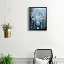 Load image into Gallery viewer, Blue Water Drop Pendant 30*40CM(Canvas) Partial Special Shaped Drill Diamond Painting
