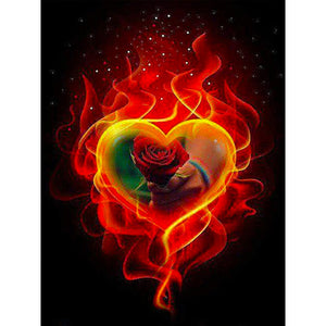 Love Rose 30*40CM(Canvas) Full Round Drill Diamond Painting