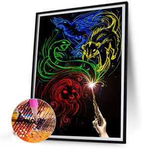 Harry Potter 50*60CM(Canvas) Full Round Drill Diamond Painting