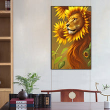 Load image into Gallery viewer, Sunflower Tiger 50*80CM(Canvas) Full Round Drill Diamond Painting
