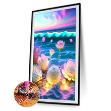 Load image into Gallery viewer, Glowing White Rose 20*30CM(Picture) Full Square Drill Diamond Painting
