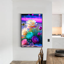 Load image into Gallery viewer, Glowing Roses 20*30CM(Picture) Full Square Drill Diamond Painting
