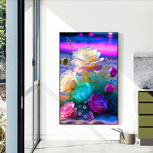 Load image into Gallery viewer, Glowing Roses 20*30CM(Picture) Full Square Drill Diamond Painting
