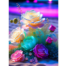 Load image into Gallery viewer, Glowing Roses 30*40CM(Picture) Full Square Drill Diamond Painting
