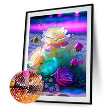 Load image into Gallery viewer, Glowing Roses 30*40CM(Picture) Full Square Drill Diamond Painting
