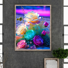 Load image into Gallery viewer, Glowing Roses 40*50CM(Picture) Full Square Drill Diamond Painting
