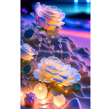 Load image into Gallery viewer, Glowing Roses 20*30CM(Picture) Full Square Drill Diamond Painting
