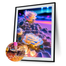 Load image into Gallery viewer, Glowing Roses 30*40CM(Picture) Full Square Drill Diamond Painting
