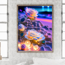 Load image into Gallery viewer, Glowing Roses 30*40CM(Picture) Full Square Drill Diamond Painting
