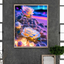 Load image into Gallery viewer, Glowing Roses 40*50CM(Picture) Full Square Drill Diamond Painting
