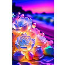 Load image into Gallery viewer, Glowing Roses 20*30CM(Picture) Full Square Drill Diamond Painting
