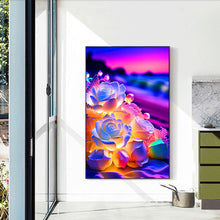 Load image into Gallery viewer, Glowing Roses 20*30CM(Picture) Full Square Drill Diamond Painting
