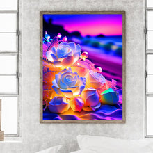 Load image into Gallery viewer, Glowing Roses 30*40CM(Picture) Full Square Drill Diamond Painting
