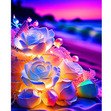 Load image into Gallery viewer, Glowing Roses 40*50CM(Picture) Full Square Drill Diamond Painting
