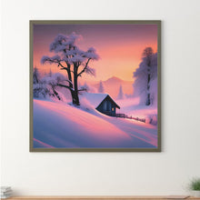 Load image into Gallery viewer, Snow Scene 30*30CM(Canvas) Full Round Drill Diamond Painting
