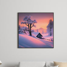 Load image into Gallery viewer, Snow Scene 30*30CM(Canvas) Full Round Drill Diamond Painting
