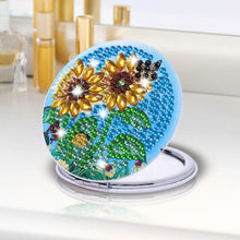 Load image into Gallery viewer, DIY Diamond Painting Makeup Mirror Paint by Number Kits Sunflower (038)
