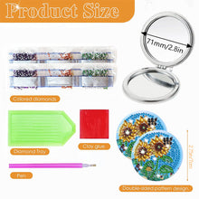 Load image into Gallery viewer, DIY Diamond Painting Makeup Mirror Paint by Number Kits Sunflower (038)
