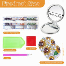 Load image into Gallery viewer, DIY Diamond Painting Makeup Mirror Paint by Number Kits Sunflower (040)
