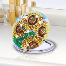 Load image into Gallery viewer, DIY Diamond Painting Makeup Mirror Paint by Number Kits Sunflower (041)
