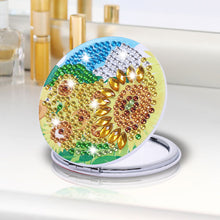 Load image into Gallery viewer, DIY Diamond Painting Makeup Mirror Paint by Number Kits Sunflower (042)
