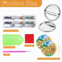 Load image into Gallery viewer, DIY Diamond Painting Makeup Mirror Paint by Number Kits Sunflower (042)
