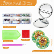 Load image into Gallery viewer, DIY Diamond Painting Makeup Mirror Paint by Number Kits Sunflower (043)
